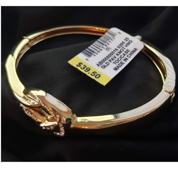 NEW Charter Club Gold-Tone Knot Bangle Bracelet - Picture 5 of 9